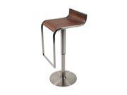 Euro Style Forest Bar Counter Stool Satin Nickel Finish 3490