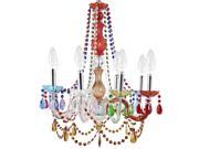 Palace Acrylic Chandelier in Multicolored