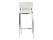 Euro Style Vinnie C Counter Chair White Leather 17213WHT