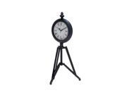 Benzara 51648 Metal Tripod Floor Clock