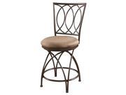 Powell Big and Tall Metal Crossed Legs Counter Stool in Bronze 586 918