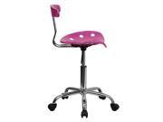 Flash Furniture Vibrant Candy Heart and Chrome Computer Task Chair with Tractor Seat [LF 214 CANDYHEART GG]