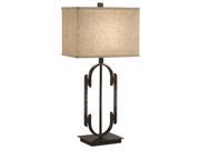 Table Lamp With Rectangular Shade By Coaster Furniture