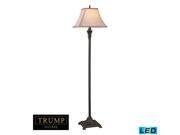 Bronze Floor Lamp LED Offering Up To 800 Lumens 60 Watt Equivalent With Three Way Capabilty. Includes An Easily Replaceable LED Bulb 120V