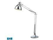 Ingelside Floor Lamp In Chrome With Chrome Shade LED Offering Up To 800 Lumens 60 Watt Equivalent . Includes An Easily Replaceable LED Bulb 120V
