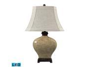 Ceramic Distressed Floral Glaze Table Lamp LED Offering Up To 800 Lumens 60 Watt Equivalent With Three Way Capabilty. Includes An Easily Replaceable LED Bulb