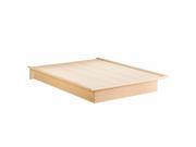 Step One Collection Queen Platform Bed 60 in Natural Maple Finish By South Shore Furniture