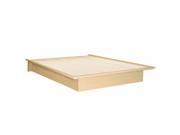 Step One Collection Full Platform Bed 54 in Natural Maple Finish By South Shore Furniture