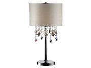 ORE International 29 H Drape Crystal Table Lamp Silver K 5125T