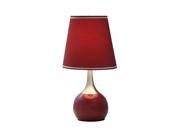 ORE International 23 Modern Red Touch Lamp Red K 815BD
