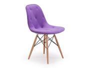 Zuo Modern 104157 Probability Chair Purple Velour