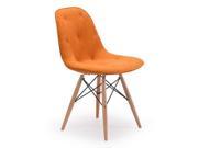 Zuo Modern 104158 Probability Chair Orange Velour
