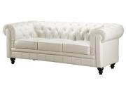 Zuo Modern 900111 Aristocrat Sofa in White Leather