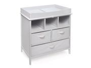 Badger Basket Estate Changing Table with 3 Baskets White 26001