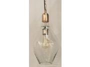 Gaenor Glass Pendant Light 1 CN Clear Copper Finish Gaenor Glass Pendant Light 1 CN Clear Copper Finish