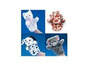 NEW 12pc Plush soft cuddly Animal Hand Puppets new!