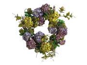 24 Mixed Hydrangea Wreath