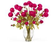 Ranunculus Liquid Illusion Silk Flower Arrangement Ranunculus Liquid Illusion Silk Flower Arrangement