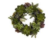 20 Succulent Wreath