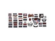 Diamond Plate™ 42pc Embroidered Motorcycle Patch Set