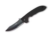 Super CQC 8 Blk Combo Blade G 10 w Wave