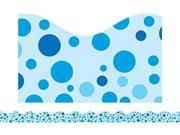 BLUE POLKA DOTS SCALLOPED TRIMMER