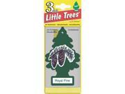 Multi Pack Little Tree Air Fresheners 3 Pack Dk. Green Royal Pine Scent