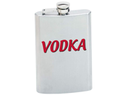 Maxam 8oz Stainless Steel Flask with VODKA Graphic