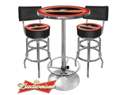 Ultimate Budweiser Gameroom Combo 2 Bar Stools and Table