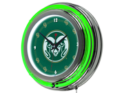 Colorado State University Neon Clock 14 inch Diameter