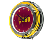 Arizona State University Neon Clock 14 inch Diameter