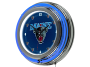 University of Maine Neon Clock 14 inch Diameter