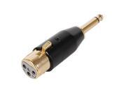 1 4 in Mono Male to Female XLR Gold