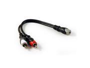 6IN 3.5MM STEREO Y CABLE 3.5MM FEMALE TO DUAL RCA MALE