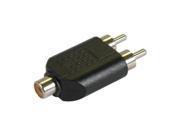 RCA F to two RCA M Type Y Adaptor