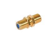F Connector Coupler F81 Gold Plated 3GHZ HEX