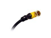 3FT F TYPE PATCH CABLE 75OHM RG59 M M GOLD PLATED BLK JKT