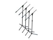 Four Pack of Folding Microphone Stands with Boom