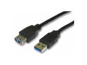 3ft USB 3.0 A Male to A Female Cable Black