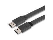 3 Flat USB 3.0 A Male to A Male Patch Cable Black