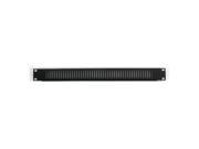 1U Black Vented Rack Panel