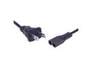 6 Figure C8 Style Non Polarized Power Cord