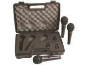 Dynamic Microphone Three Pack with Case