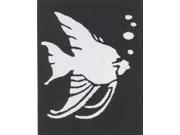 Stencil Tropical Fish Brass