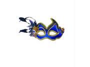 Ven Mask Blue W Feathers