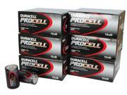 Procell D Alkaline Battery Bulk Pack 72 Per Package