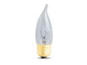 15W Flame Tip Chandelier Bulbs Medium Screw Base