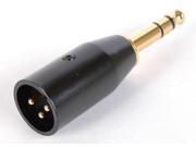 1 4 in Stereo Male to Male XLR Gold