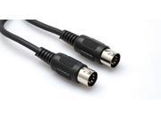 1Ft MIDI Cable 5 pin DIN To Same Black