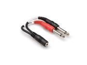 Stereo Y Cable 3.5mm TRSF To Dual 1 4 TS
